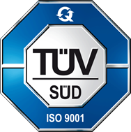 Logo: TÜV SÜD ISO 9001